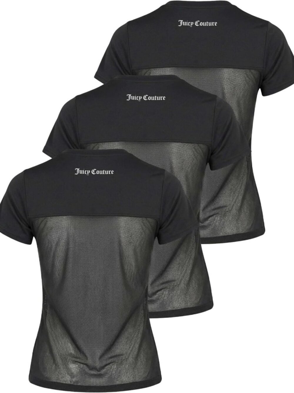 Stylish Women's Mesh Back Short Sleeve Workout Tee - Perfect for Gym & Casual